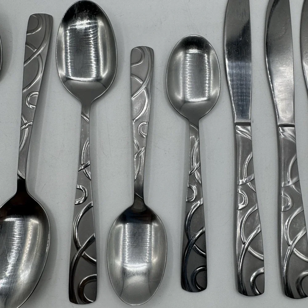 Cambridge Conquest Roam Sand 18/10 Stainless Steel Replacement Flatware Lot 15